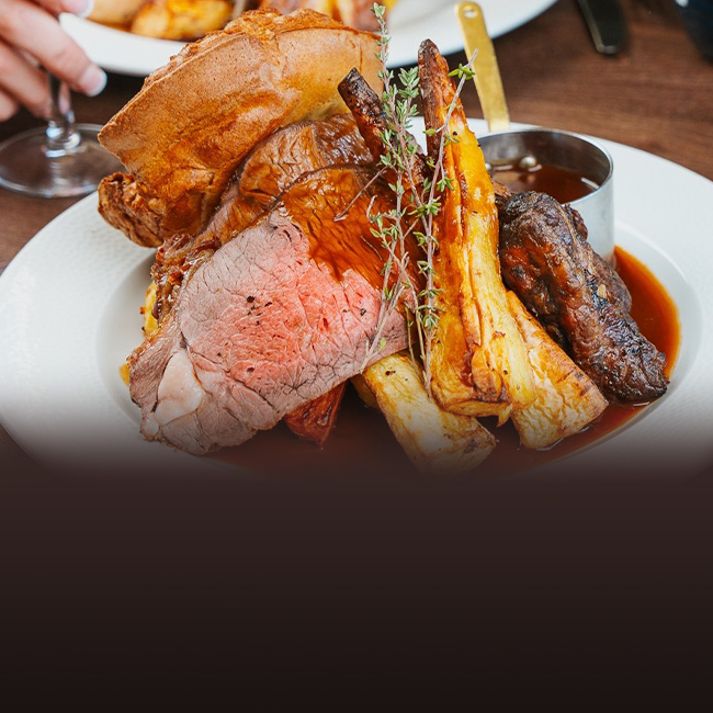 Sunday menu at The Rose & Crown