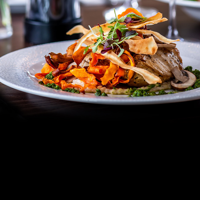 Vegan menu at The Rose & Crown