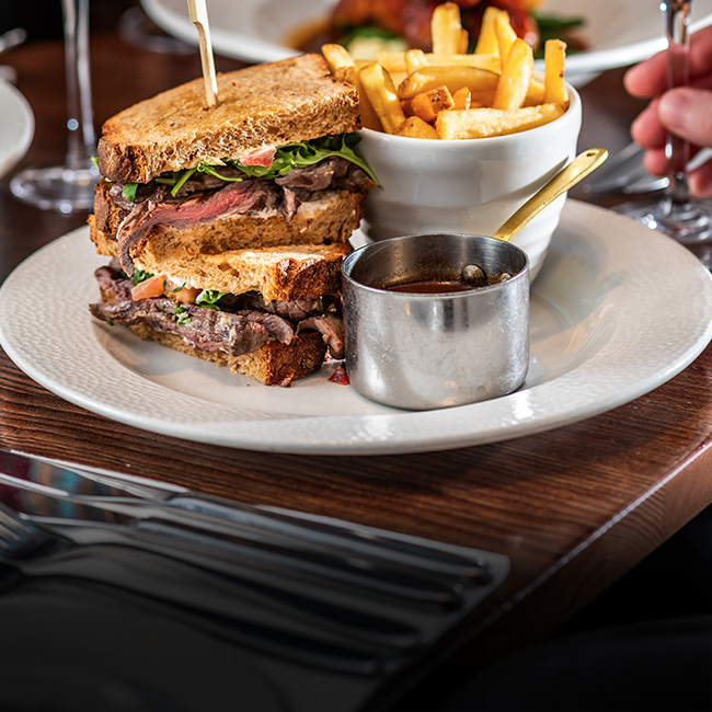 Brunch menu at The Rose & Crown