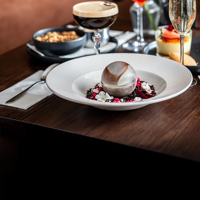 Dessert menu at The Rose & Crown