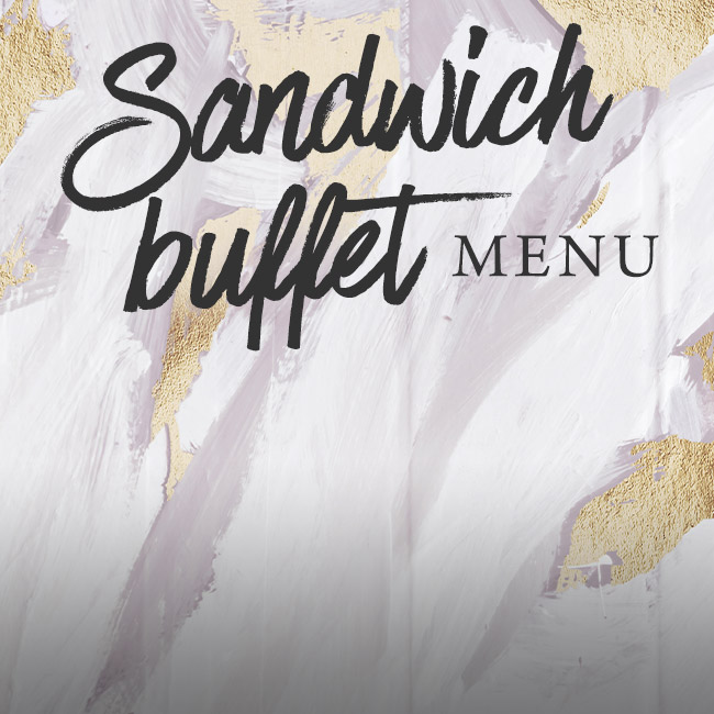 Sandwich buffet menu at The Rose & Crown