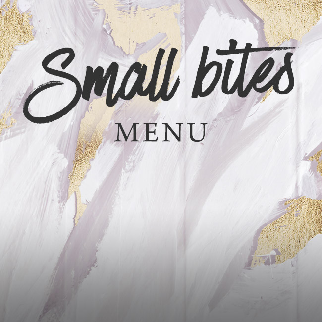 Small Bites menu at The Rose & Crown 